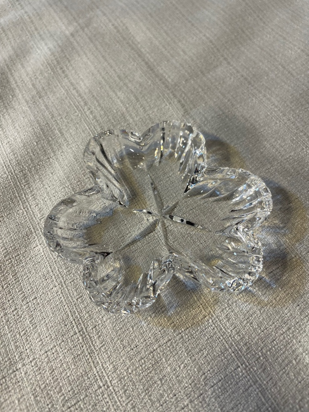 Waterford Clear Crystal Floral Dish